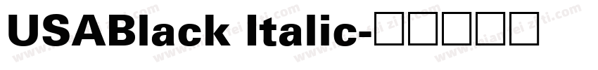 USABlack Italic字体转换
